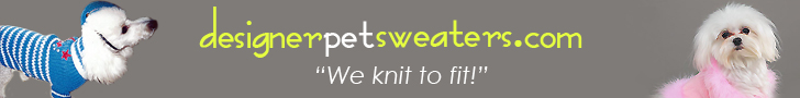 Designer Pet Sweaters