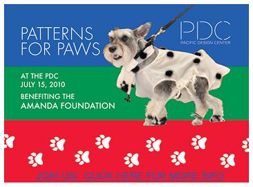 Patterns for Paws benefitting the Amanda Foundation