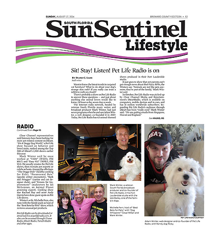 Pet Life Radio in Sun Sentinel
