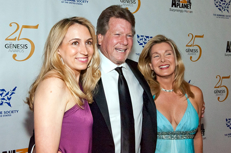 Ryan O'Neal ("Love Story") with Megan Blake ("Eyeborgs") & Dr. Annie Harvilicz